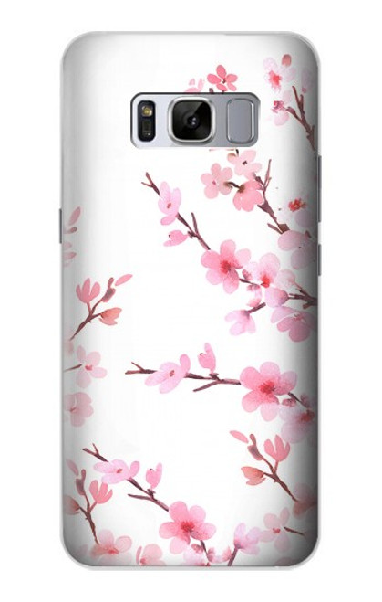 S3707 Fleur de cerisier rose fleur de printemps Etui Coque Housse pour Samsung Galaxy S8 Plus