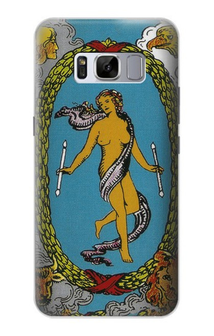 S3746 Carte de tarot le monde Etui Coque Housse pour Samsung Galaxy S8 Plus