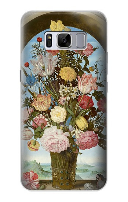 S3749 Vase de fleurs Etui Coque Housse pour Samsung Galaxy S8 Plus