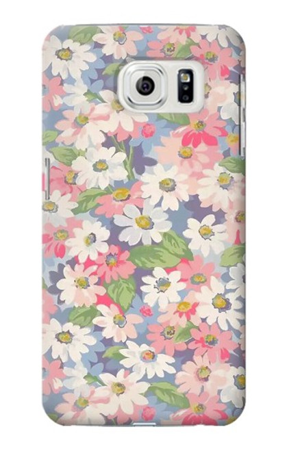 S3688 Motif d'art floral floral Etui Coque Housse pour Samsung Galaxy S7 Edge