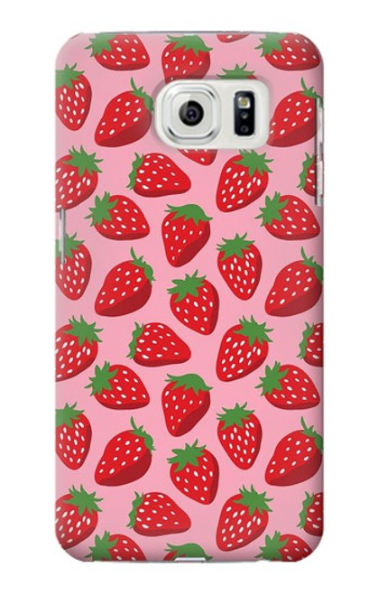 S3719 Modèle de fraise Etui Coque Housse pour Samsung Galaxy S7 Edge