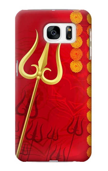 S3788 Shiv Trishul Etui Coque Housse pour Samsung Galaxy S7