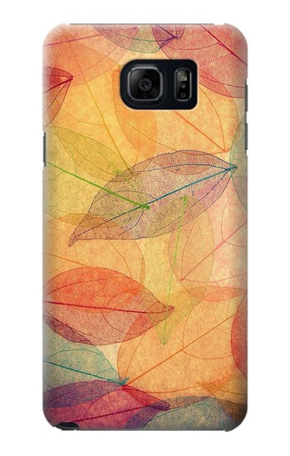 S3686 Automne Feuille Automne Etui Coque Housse pour Samsung Galaxy S6 Edge Plus