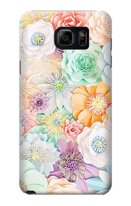 S3705 Fleur florale pastel Etui Coque Housse pour Samsung Galaxy S6 Edge Plus