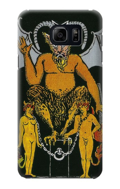 S3740 Carte de tarot le diable Etui Coque Housse pour Samsung Galaxy S6 Edge Plus