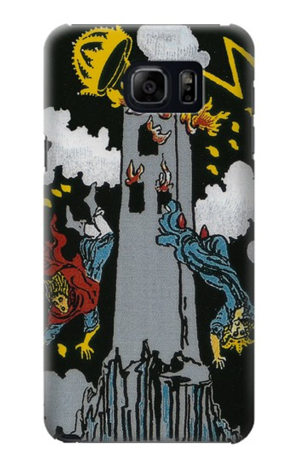 S3745 Carte de tarot la tour Etui Coque Housse pour Samsung Galaxy S6 Edge Plus