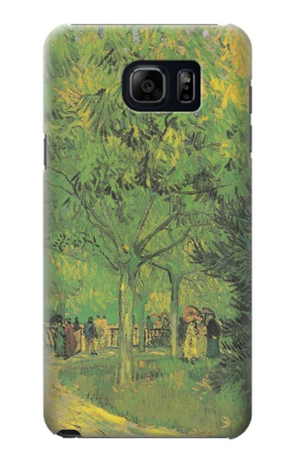 S3748 Van Gogh une ruelle dans un jardin public Etui Coque Housse pour Samsung Galaxy S6 Edge Plus
