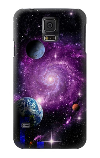 S3689 Planète spatiale Galaxy Etui Coque Housse pour Samsung Galaxy S5