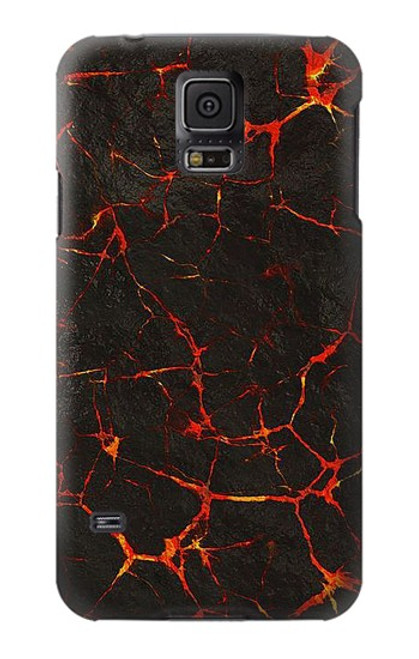 S3696 Magma de lave Etui Coque Housse pour Samsung Galaxy S5