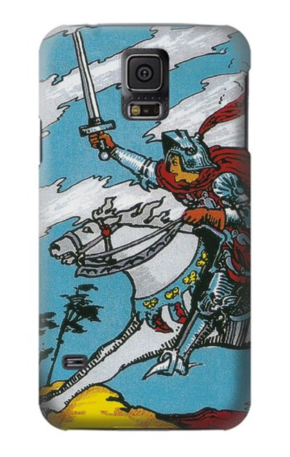 S3731 Carte de tarot chevalier des épées Etui Coque Housse pour Samsung Galaxy S5