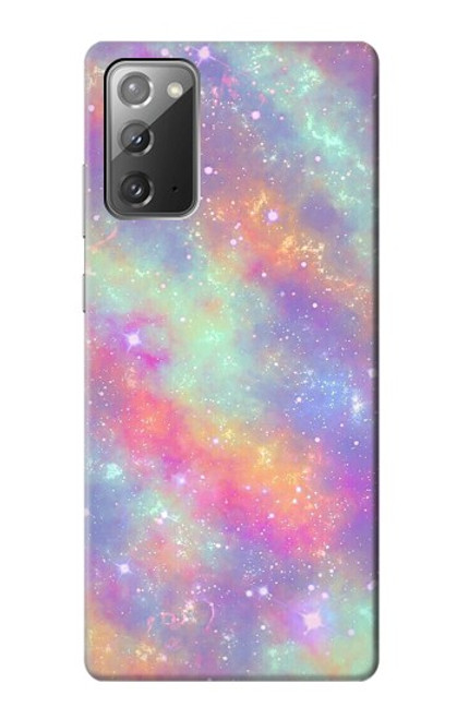 S3706 Arc-en-ciel pastel Galaxy Pink Sky Etui Coque Housse pour Samsung Galaxy Note 20