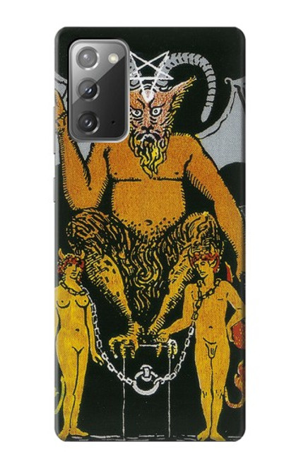 S3740 Carte de tarot le diable Etui Coque Housse pour Samsung Galaxy Note 20