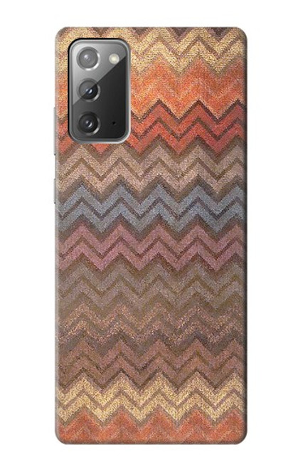 S3752 Motif de tissu en zigzag imprimé graphique Etui Coque Housse pour Samsung Galaxy Note 20