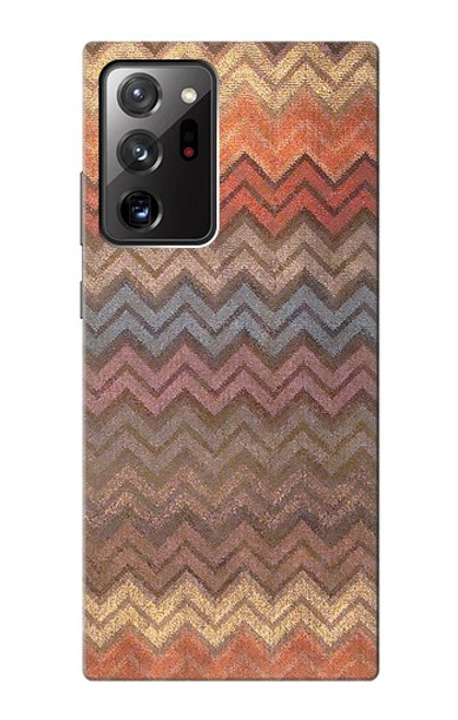 S3752 Motif de tissu en zigzag imprimé graphique Etui Coque Housse pour Samsung Galaxy Note 20 Ultra, Ultra 5G