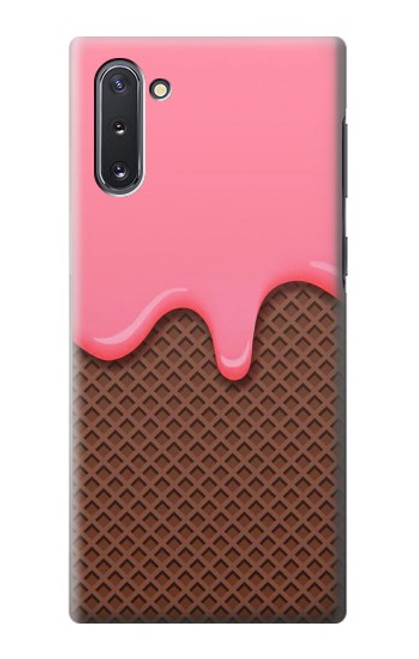 S3754 Cornet de crème glacée à la fraise Etui Coque Housse pour Samsung Galaxy Note 10