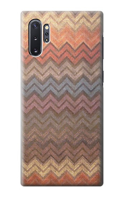 S3752 Motif de tissu en zigzag imprimé graphique Etui Coque Housse pour Samsung Galaxy Note 10 Plus