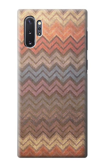 S3752 Motif de tissu en zigzag imprimé graphique Etui Coque Housse pour Samsung Galaxy Note 10 Plus