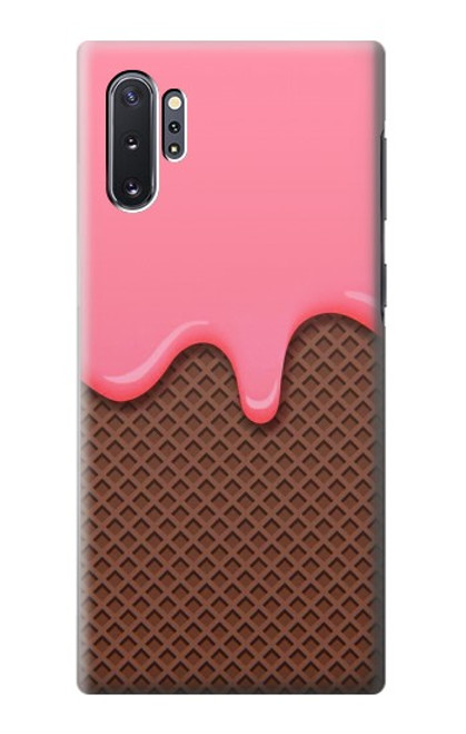 S3754 Cornet de crème glacée à la fraise Etui Coque Housse pour Samsung Galaxy Note 10 Plus