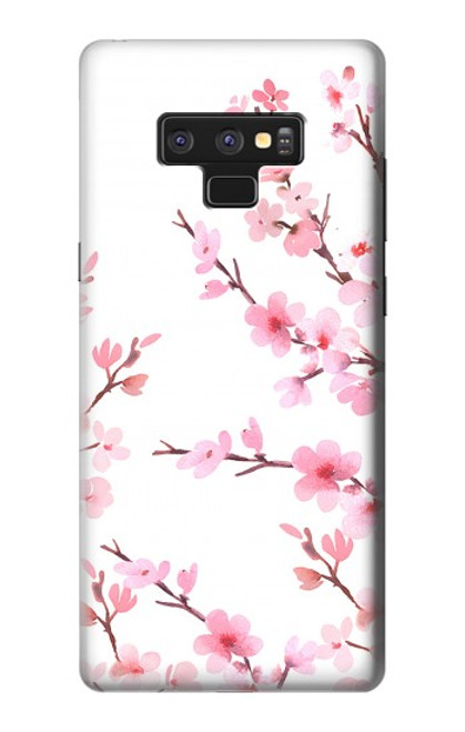 S3707 Fleur de cerisier rose fleur de printemps Etui Coque Housse pour Note 9 Samsung Galaxy Note9