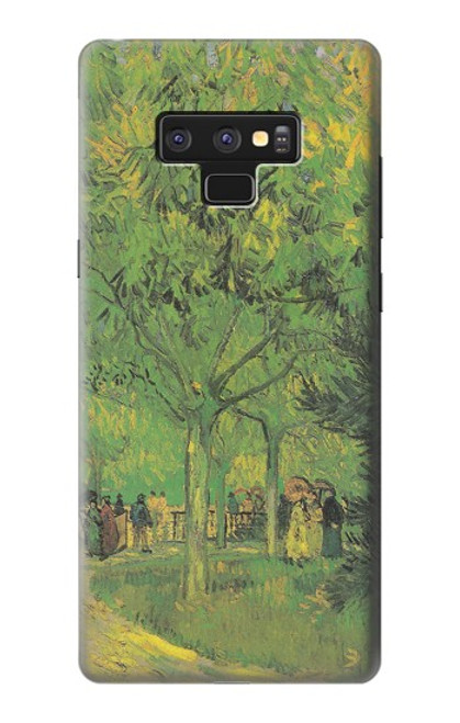 S3748 Van Gogh une ruelle dans un jardin public Etui Coque Housse pour Note 9 Samsung Galaxy Note9
