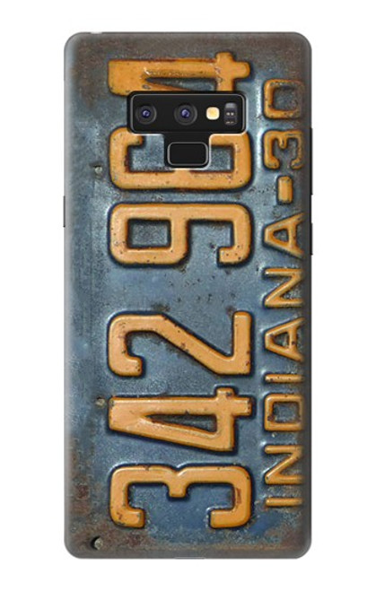S3750 Plaque d'immatriculation de véhicule vintage Etui Coque Housse pour Note 9 Samsung Galaxy Note9