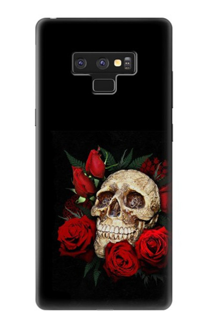S3753 Roses de crâne gothique sombre Etui Coque Housse pour Note 9 Samsung Galaxy Note9