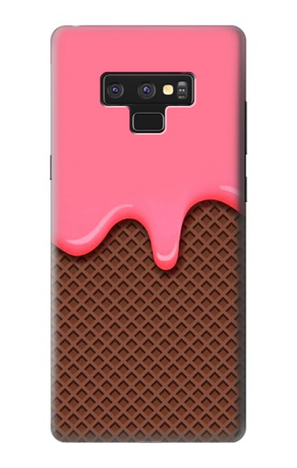 S3754 Cornet de crème glacée à la fraise Etui Coque Housse pour Note 9 Samsung Galaxy Note9