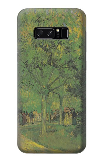 S3748 Van Gogh une ruelle dans un jardin public Etui Coque Housse pour Note 8 Samsung Galaxy Note8