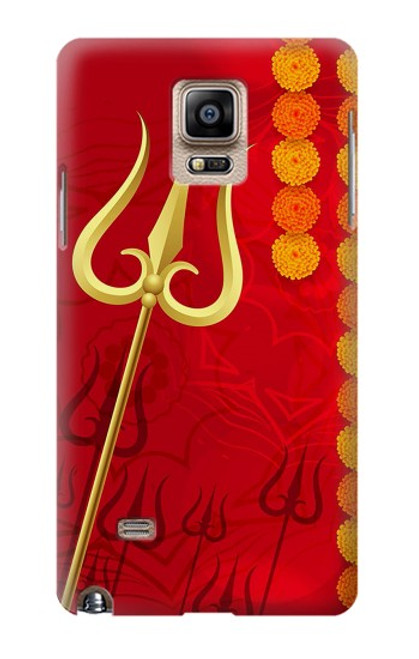 S3788 Shiv Trishul Etui Coque Housse pour Samsung Galaxy Note 4