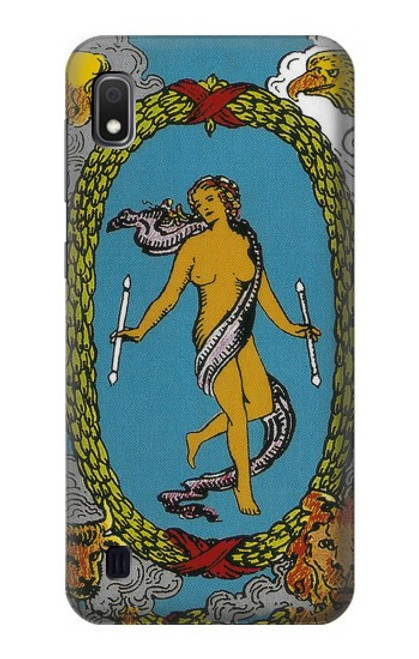 S3746 Carte de tarot le monde Etui Coque Housse pour Samsung Galaxy A10