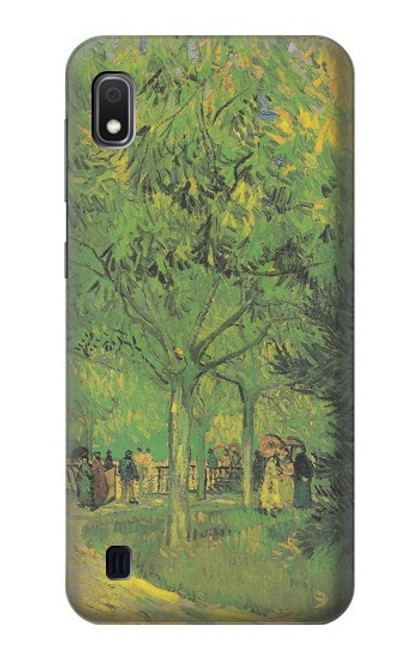 S3748 Van Gogh une ruelle dans un jardin public Etui Coque Housse pour Samsung Galaxy A10