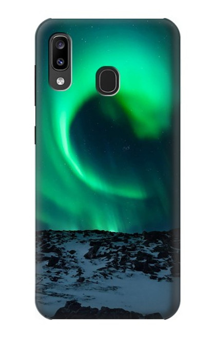S3667 Aurora Northern Light Etui Coque Housse pour Samsung Galaxy A20, Galaxy A30