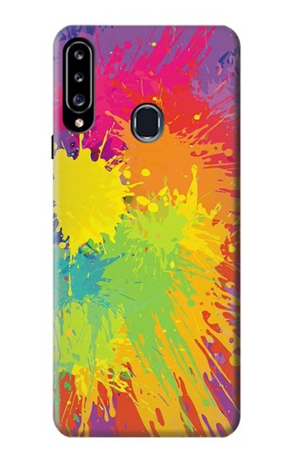 S3675 Tâche de couleur Etui Coque Housse pour Samsung Galaxy A20s