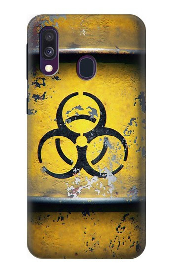 S3669 Graphique du réservoir de danger biologique Etui Coque Housse pour Samsung Galaxy A40