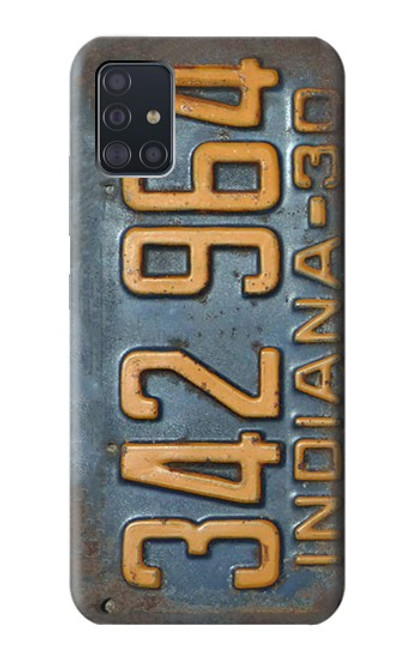 S3750 Plaque d'immatriculation de véhicule vintage Etui Coque Housse pour Samsung Galaxy A51 5G