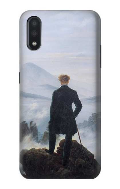 S3789 Wanderer above the Sea of Fog Etui Coque Housse pour Samsung Galaxy A01