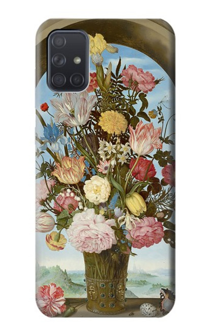 S3749 Vase de fleurs Etui Coque Housse pour Samsung Galaxy A71