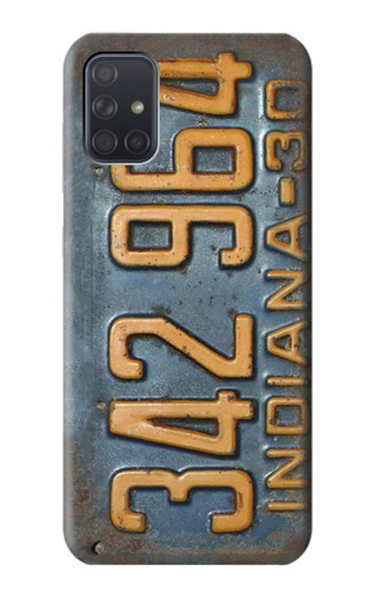 S3750 Plaque d'immatriculation de véhicule vintage Etui Coque Housse pour Samsung Galaxy A71