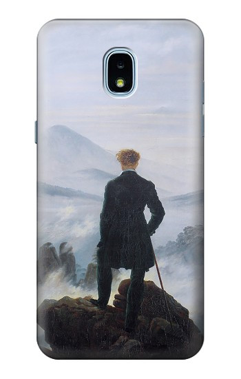 S3789 Wanderer above the Sea of Fog Etui Coque Housse pour Samsung Galaxy J3 (2018), J3 Star, J3 V 3rd Gen, J3 Orbit, J3 Achieve, Express Prime 3, Amp Prime 3