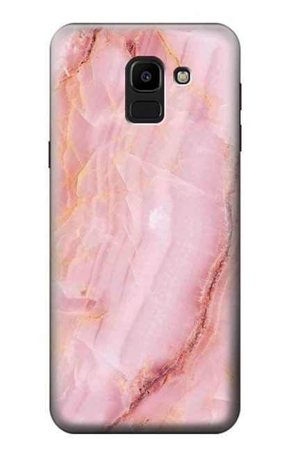 S3670 Marbre de sang Etui Coque Housse pour Samsung Galaxy J6 (2018)