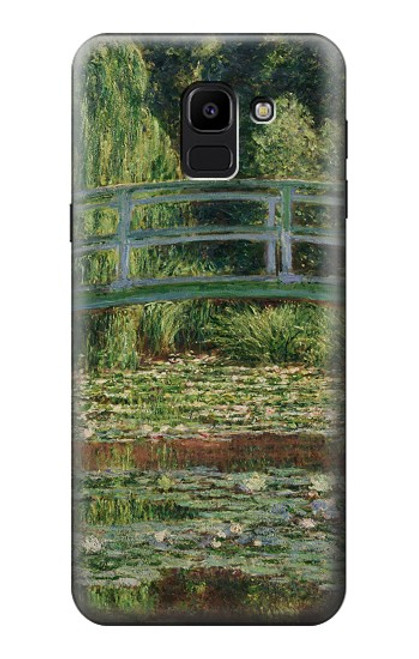 S3674 Claude Monet La passerelle japonaise et la piscine de nénuphars Etui Coque Housse pour Samsung Galaxy J6 (2018)