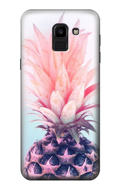 S3711 Ananas rose Etui Coque Housse pour Samsung Galaxy J6 (2018)