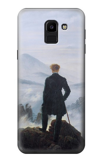 S3789 Wanderer above the Sea of Fog Etui Coque Housse pour Samsung Galaxy J6 (2018)