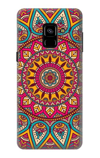 S3694 Modèle d'art hippie Etui Coque Housse pour Samsung Galaxy A8 (2018)