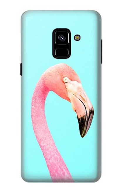 S3708 Flamant rose Etui Coque Housse pour Samsung Galaxy A8 (2018)