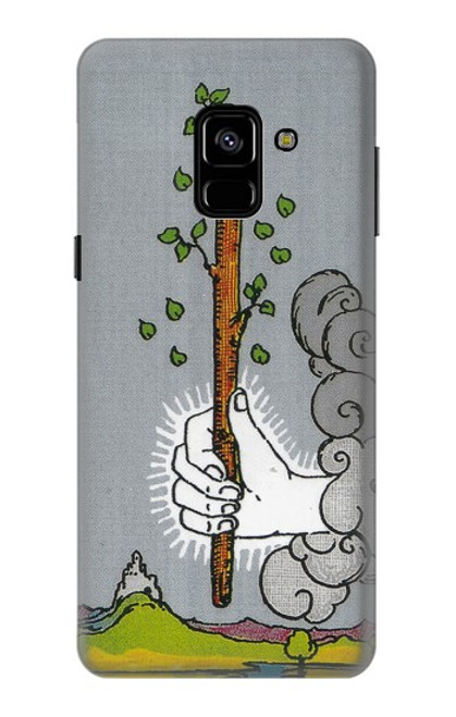 S3723 Carte de tarot l'âge des baguettes Etui Coque Housse pour Samsung Galaxy A8 (2018)