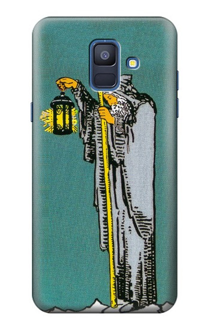 S3741 Carte de tarot l'ermite Etui Coque Housse pour Samsung Galaxy A6 (2018)