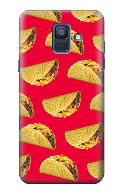 S3755 Tacos mexicains Etui Coque Housse pour Samsung Galaxy A6 (2018)