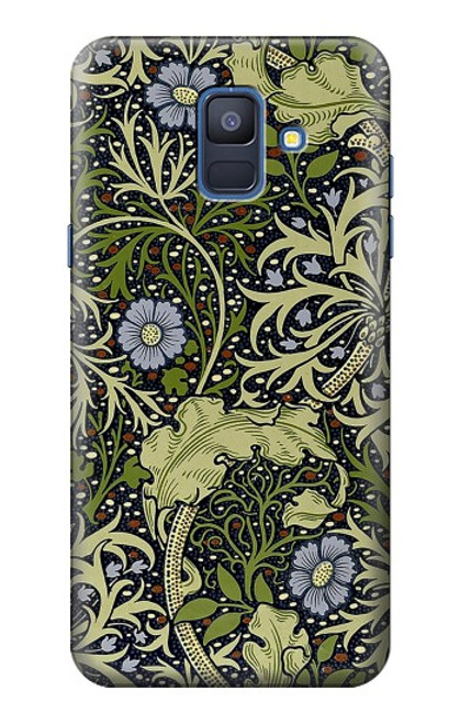 S3792 William Morris Etui Coque Housse pour Samsung Galaxy A6 (2018)