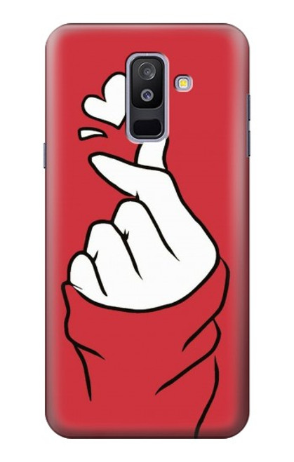 S3701 Mini signe d'amour de coeur Etui Coque Housse pour Samsung Galaxy A6+ (2018), J8 Plus 2018, A6 Plus 2018